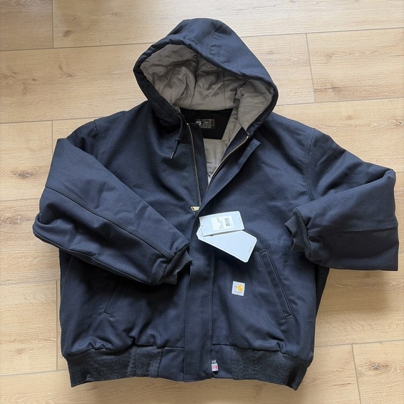Carhartt Other - Carhartt Firm Duck Active Flame‎ Resistant Insulated Jacket Blk Cat4 OJ1621 2XL